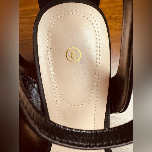 Elegant Black Women's Heels with Ankle Strap - Picture 6 of 6